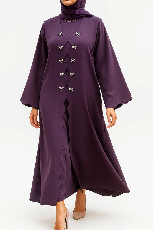 Purple Aura Abaya