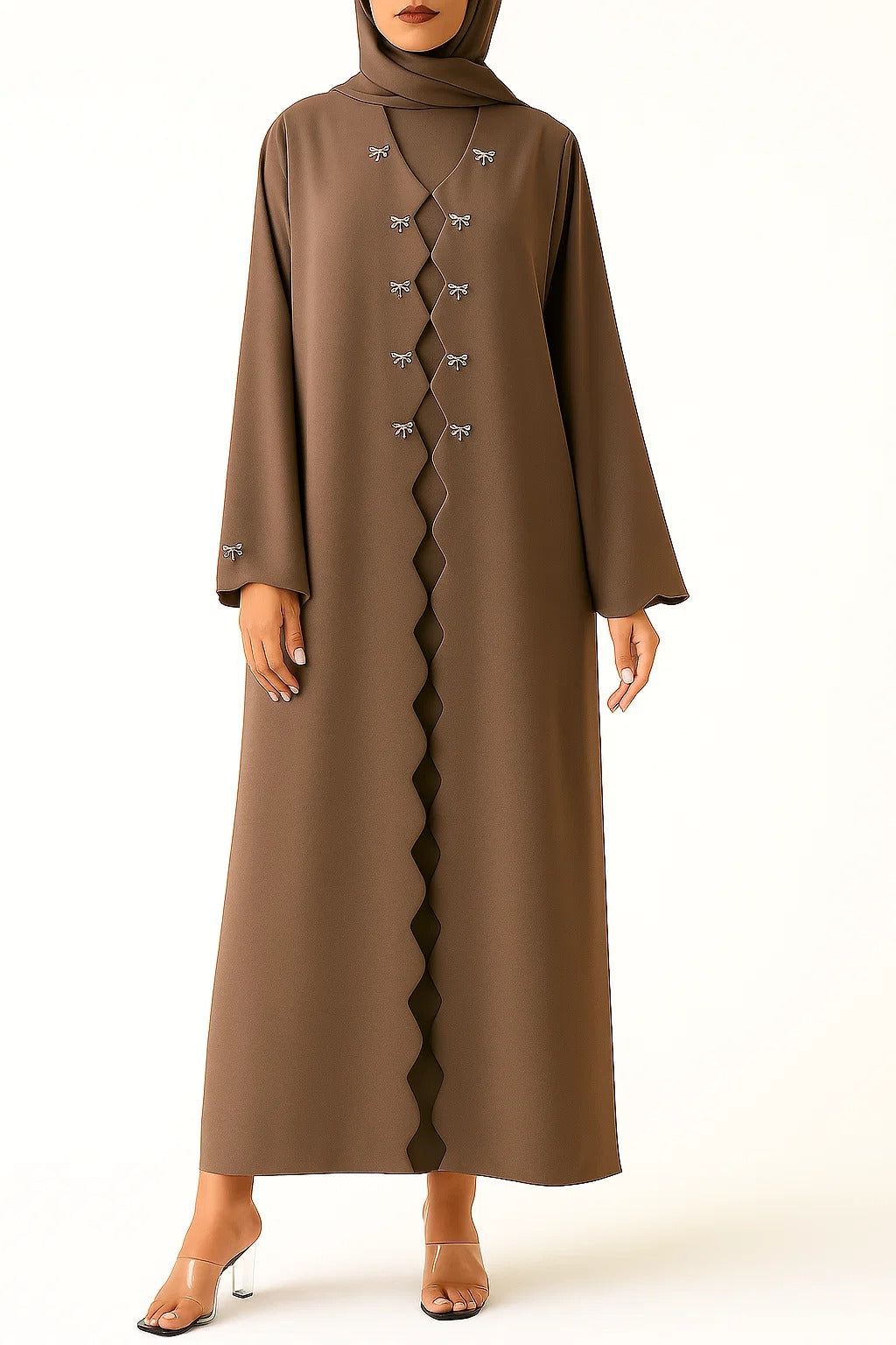 Brown Aura Abaya