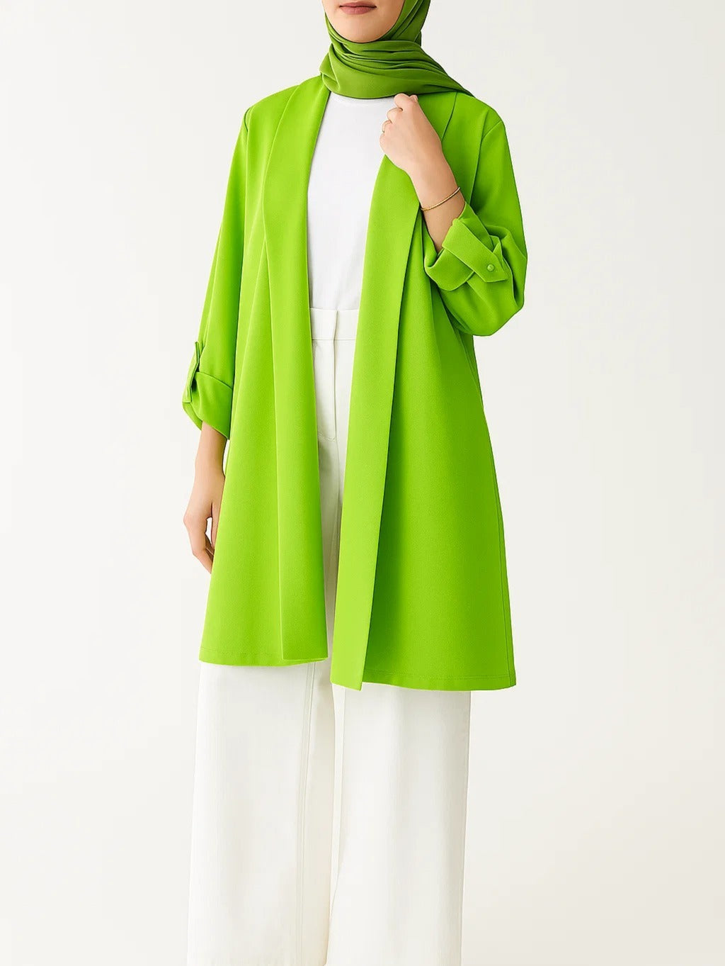Parrot Green - Duster Cardigan