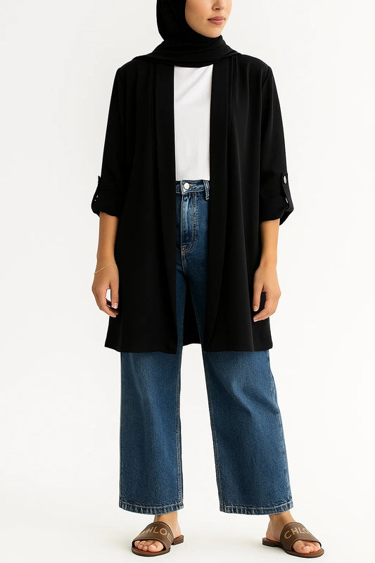 Black - Duster Cardigan