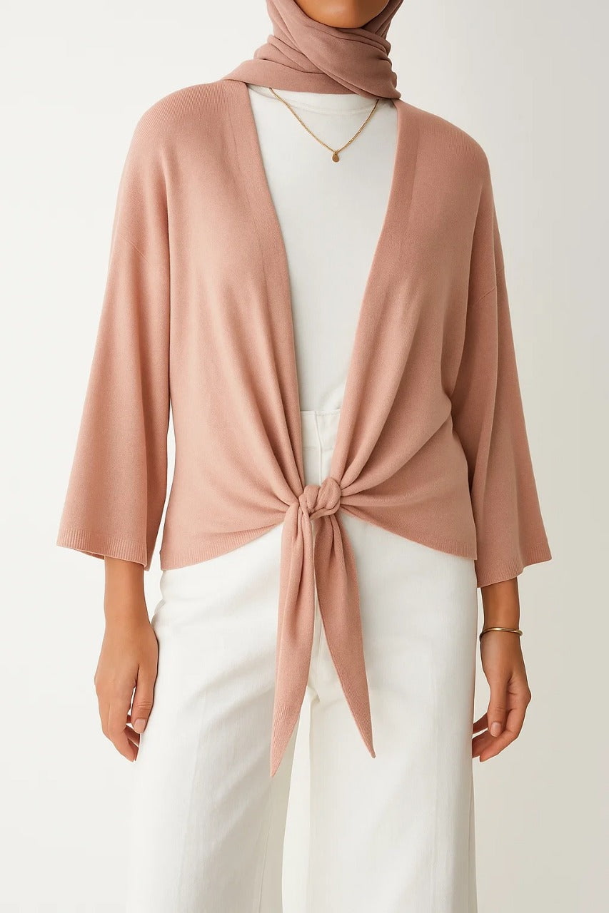 Nude Pink  - Muse Cardigan