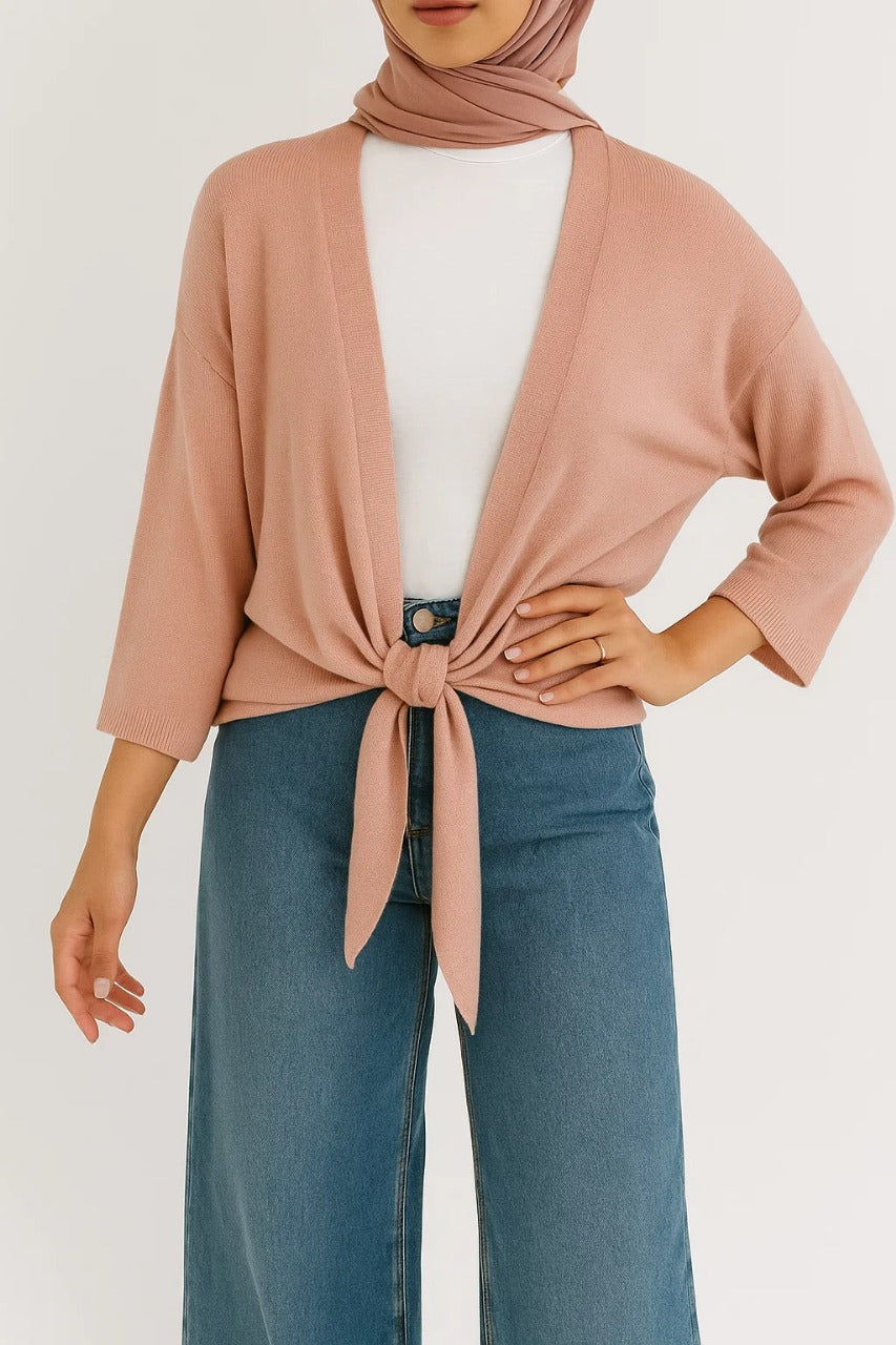 Nude Pink  - Muse Cardigan