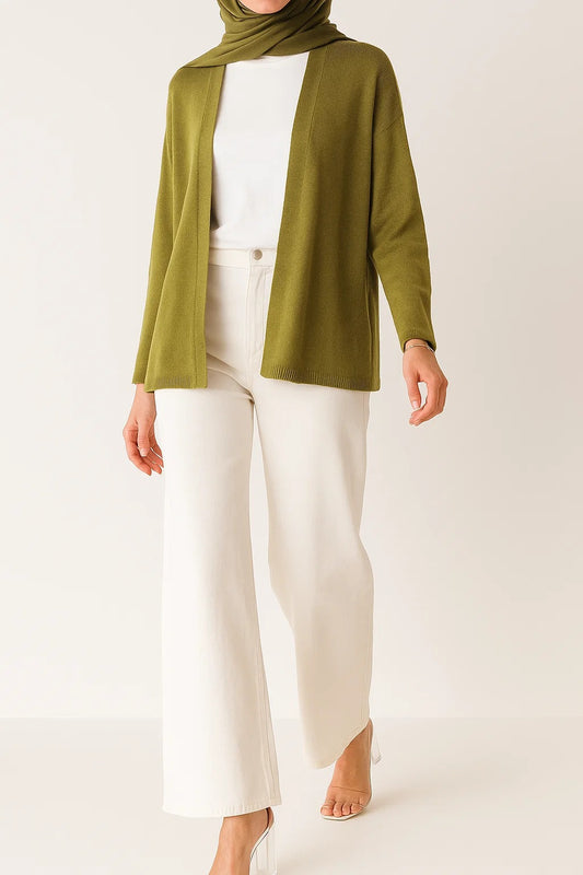Olive Green - Sand Dune Cardigan
