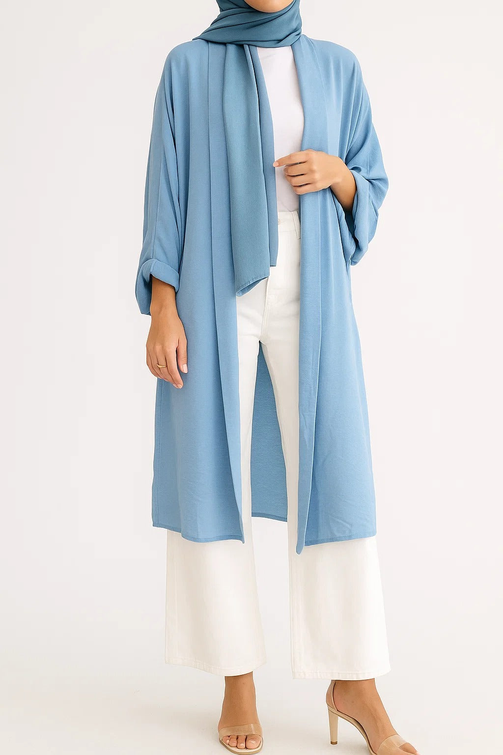 Blue- Latte Layer Cardigan