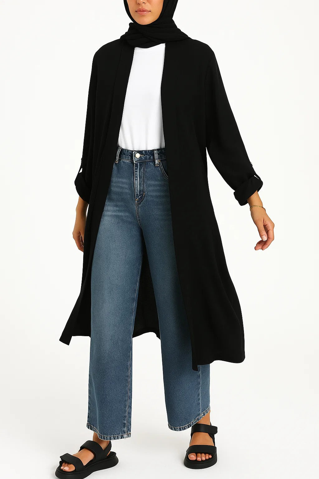 Black- Latte Layer Cardigan