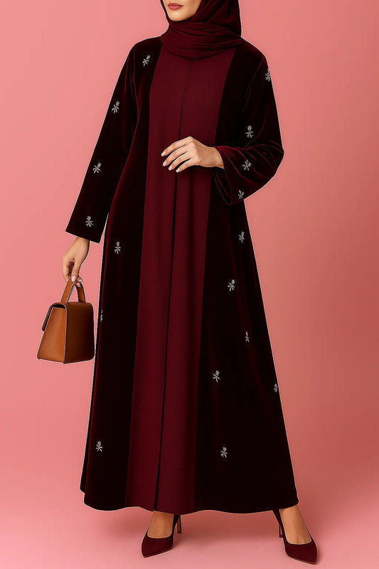 Maroon Velvet Majesty