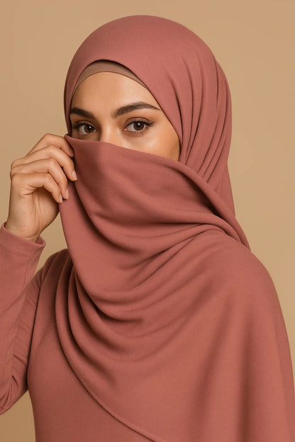 Dusty Rose Jersey Hijab