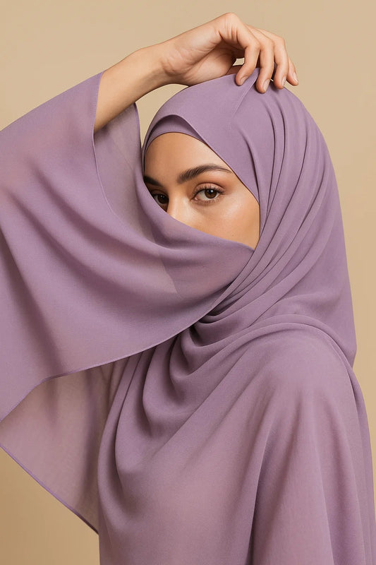Lavender Chiffon Hijab