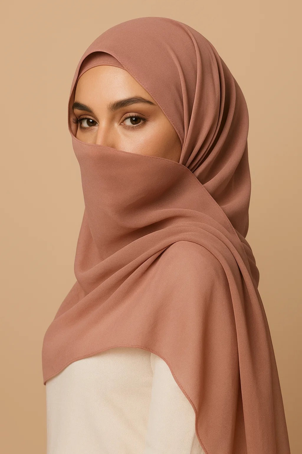 Mocha Chiffon Hijab