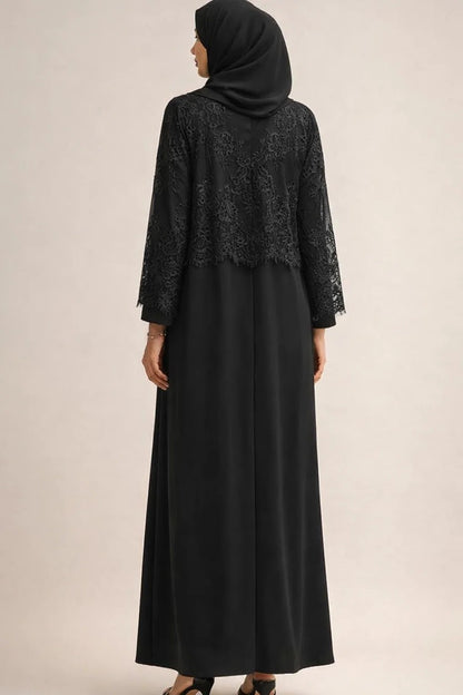 Black Moon Veil Abaya