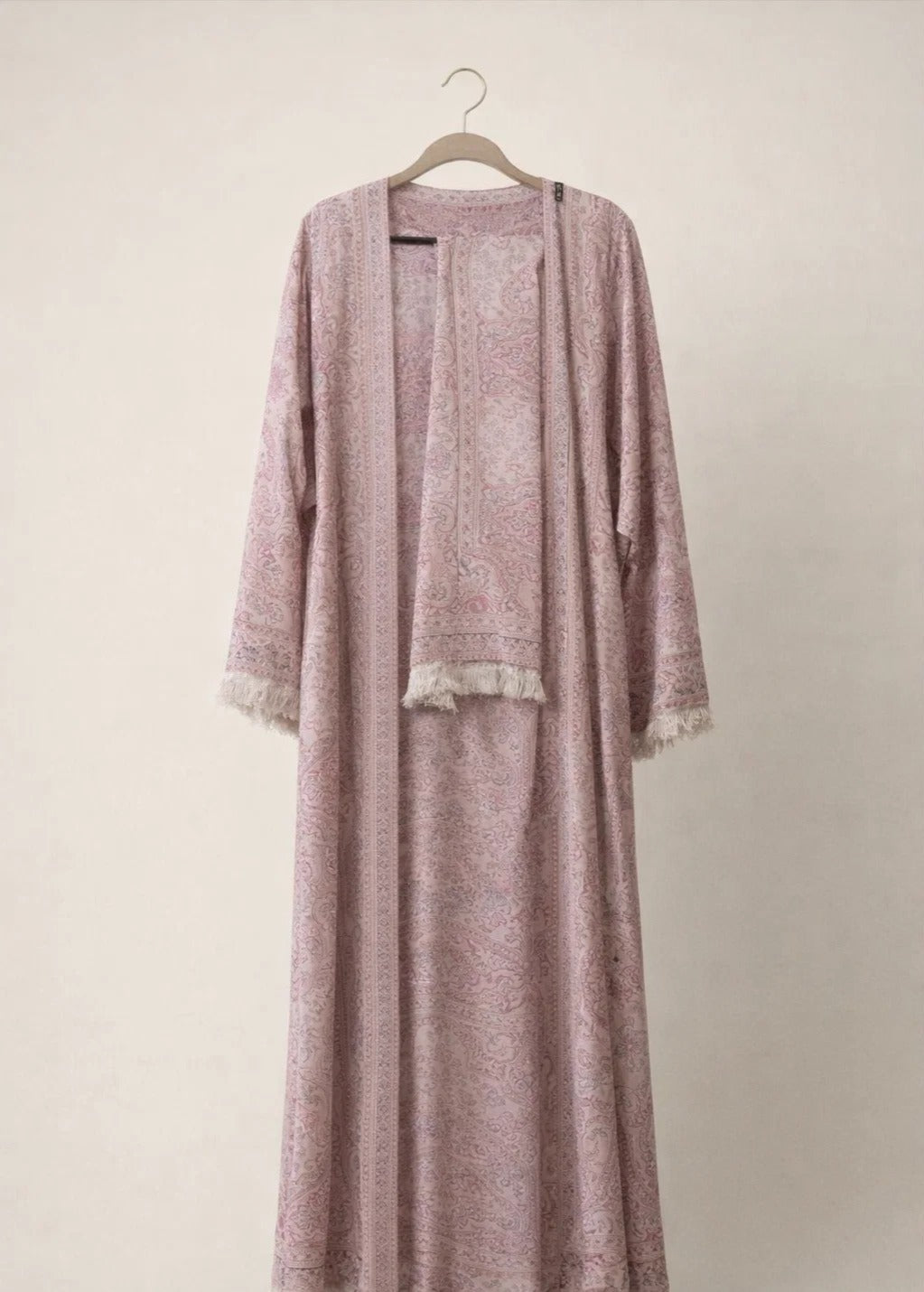 Mauve Pashmina Abaya AT02