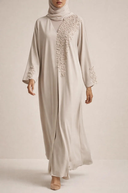 Blossom Noir Abaya