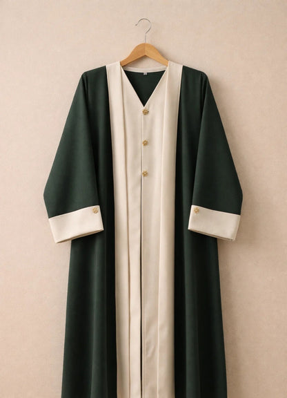 Green Ivra Abaya