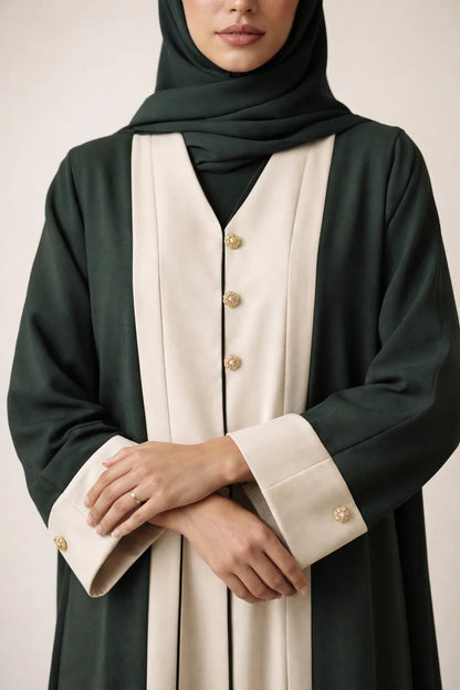 Green Ivra Abaya
