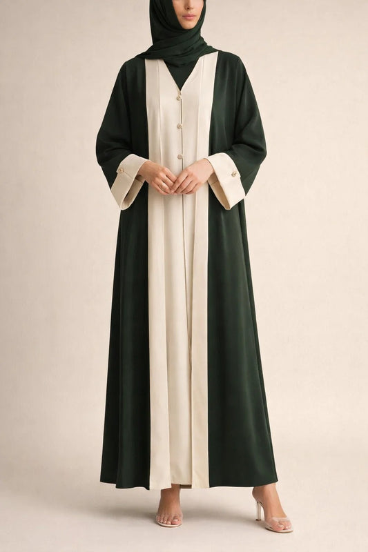 Green Ivra Abaya