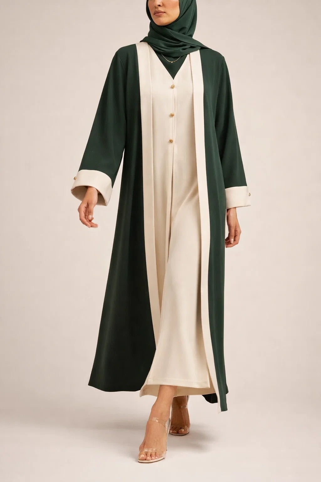 Green Ivra Abaya
