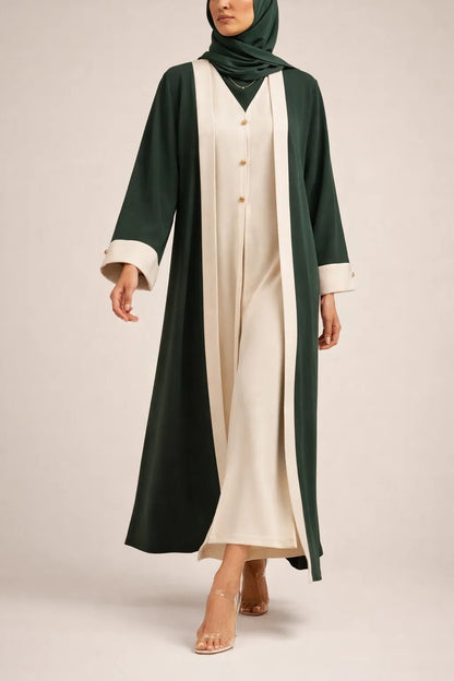 Green Ivra Abaya
