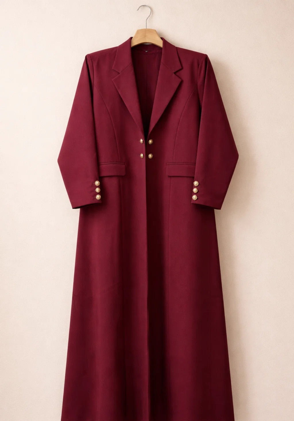 Maroon Sovereign Pocket Abaya