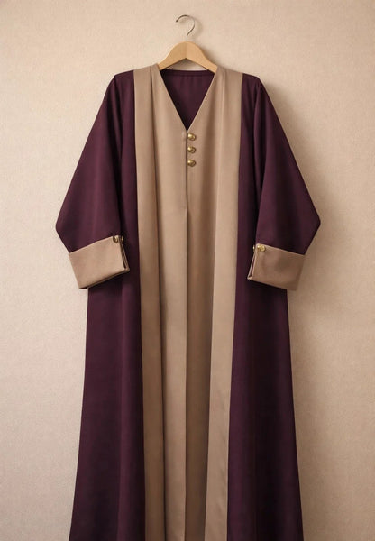 Maroon Ivra Abaya