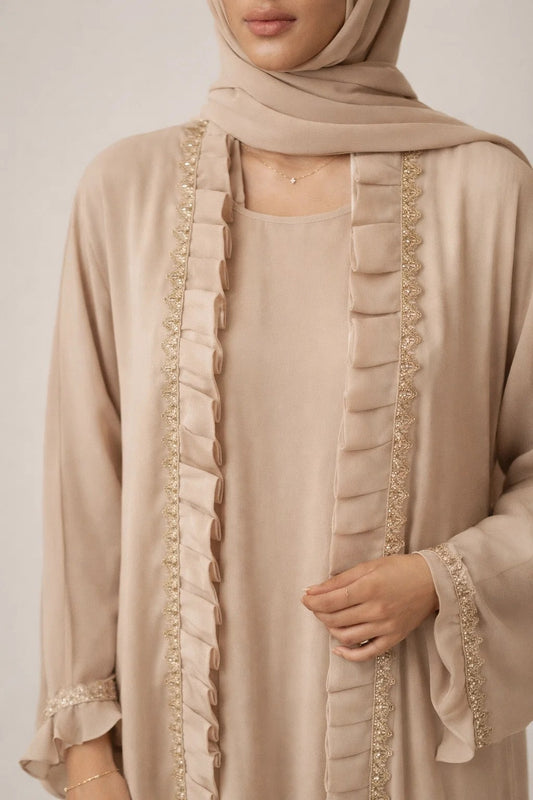 Beige Stella Abaya