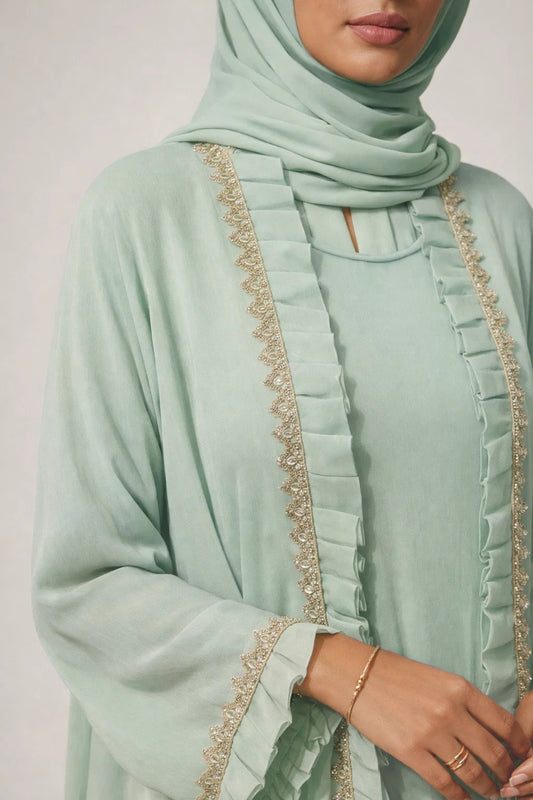 Mint Green Stella Abaya