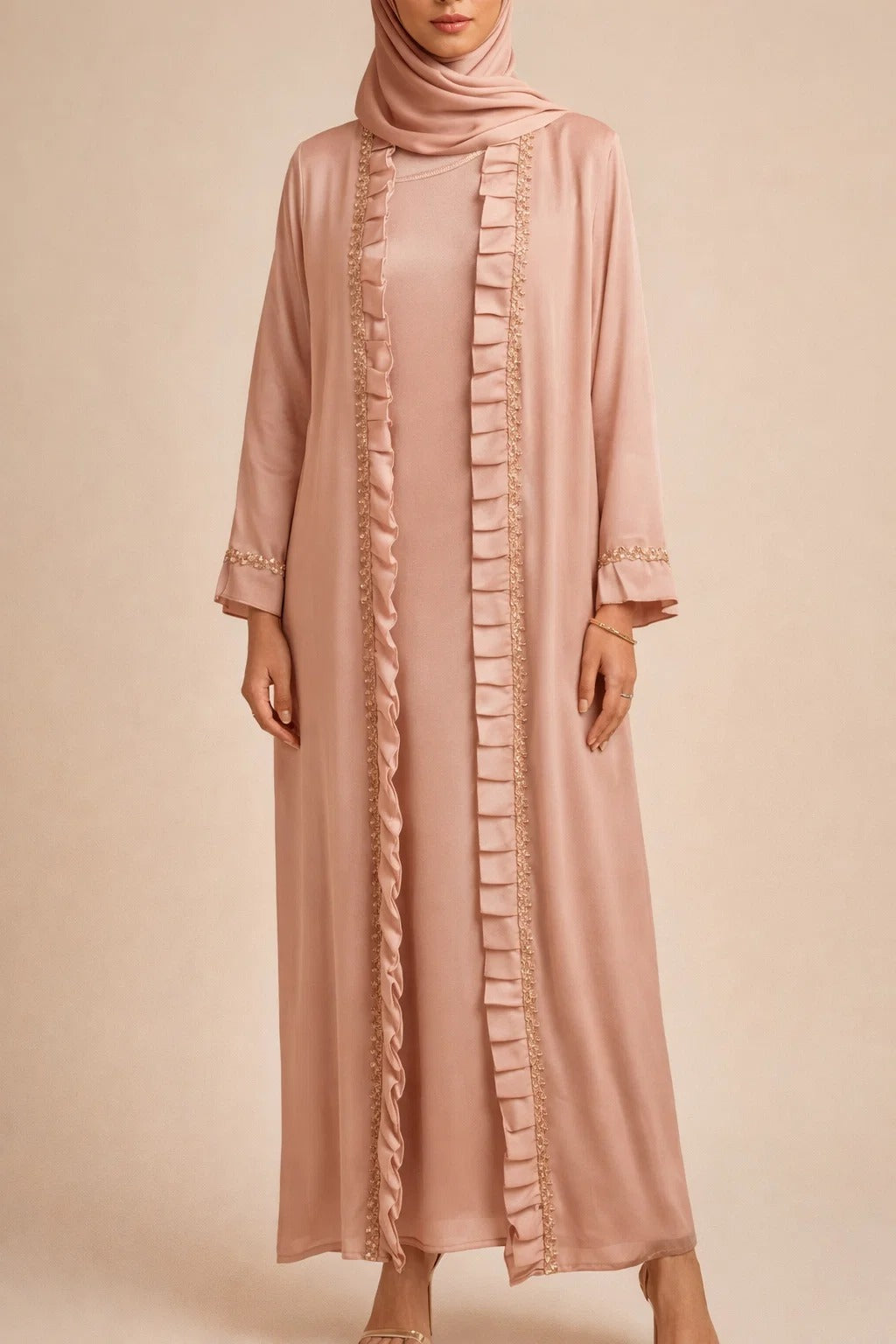 Pink Stella Abaya