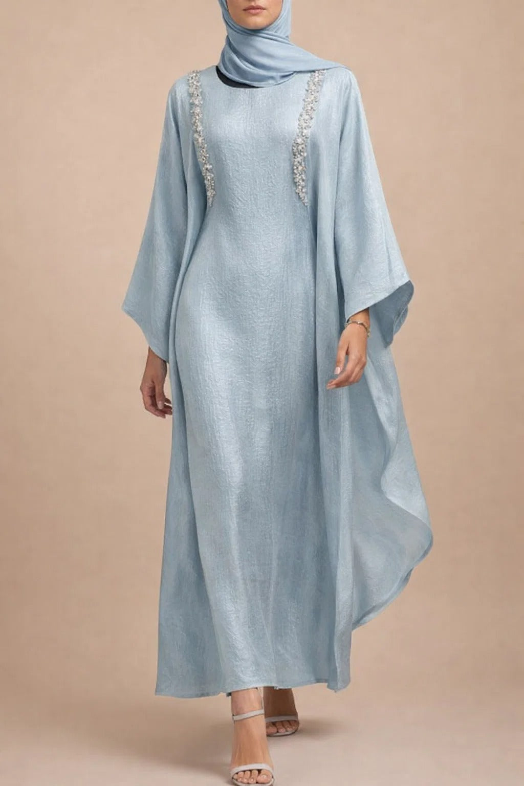 Ice Blue Opal Abaya