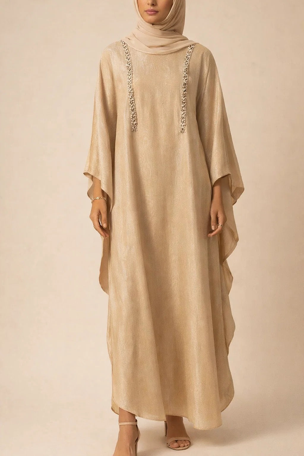Beige Opal Abaya