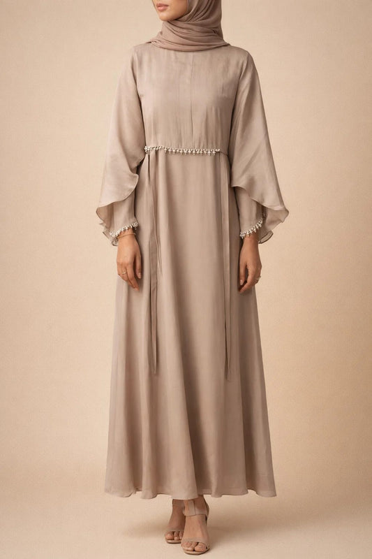 Beige Luxe Abaya