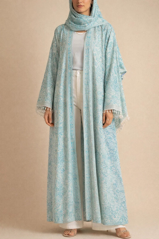 Ice Blue Pashmina Abaya batch 2
