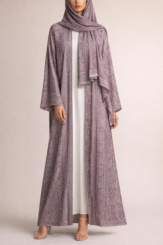 Purple Pashmina Abaya batch 3