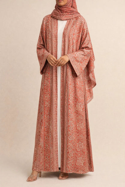 Reddish Pashmina Abaya batch 3