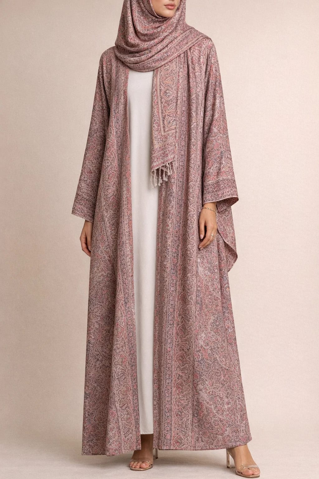 Pink Pashmina Abaya batch 3