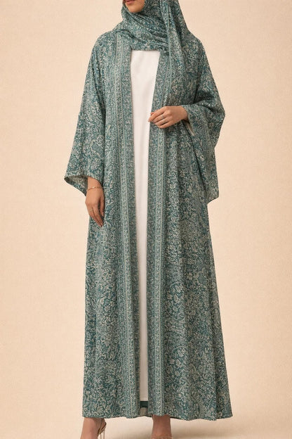 Teal Pashmina Abaya batch 3