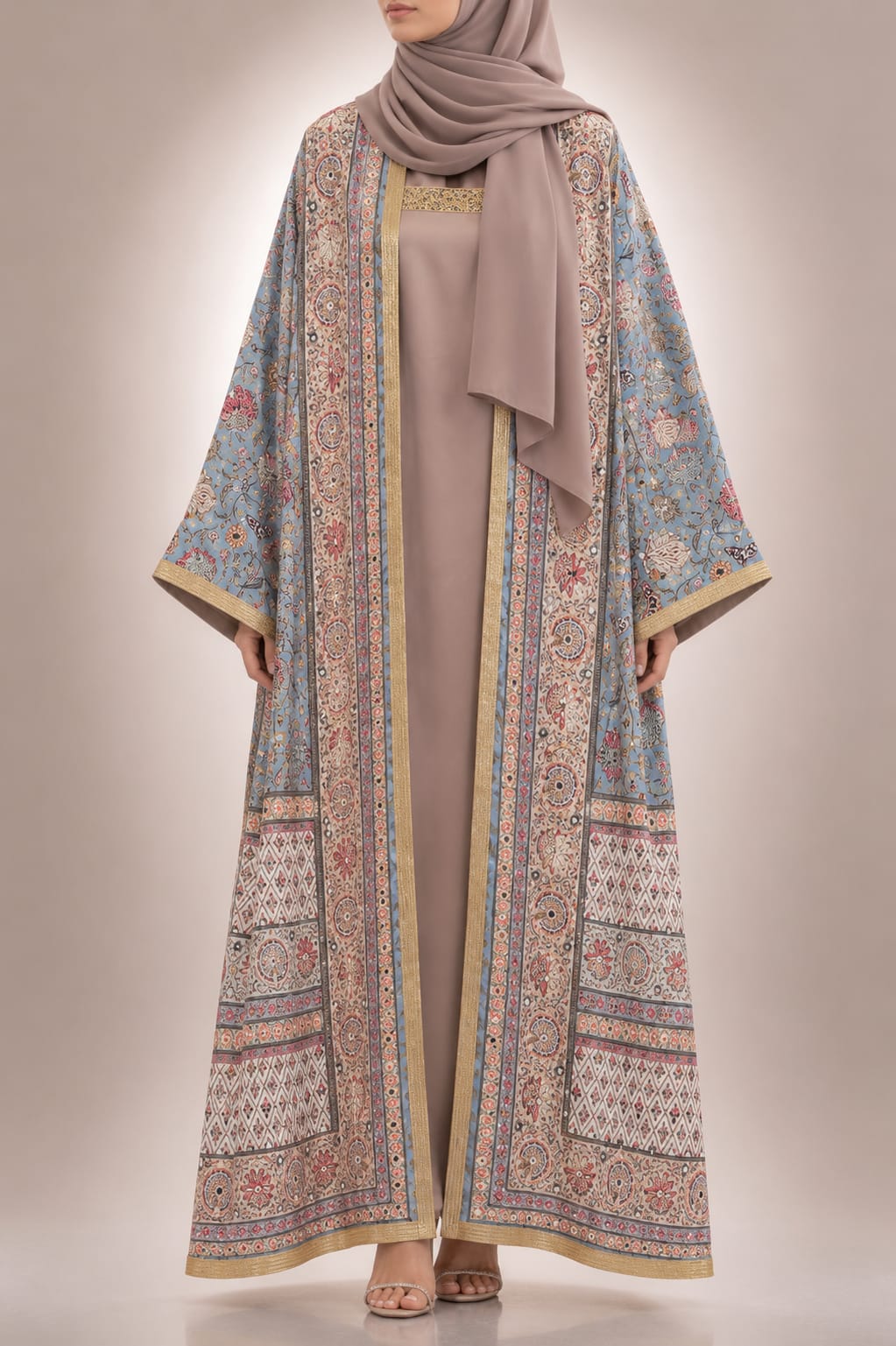 Blue Zareen Abaya