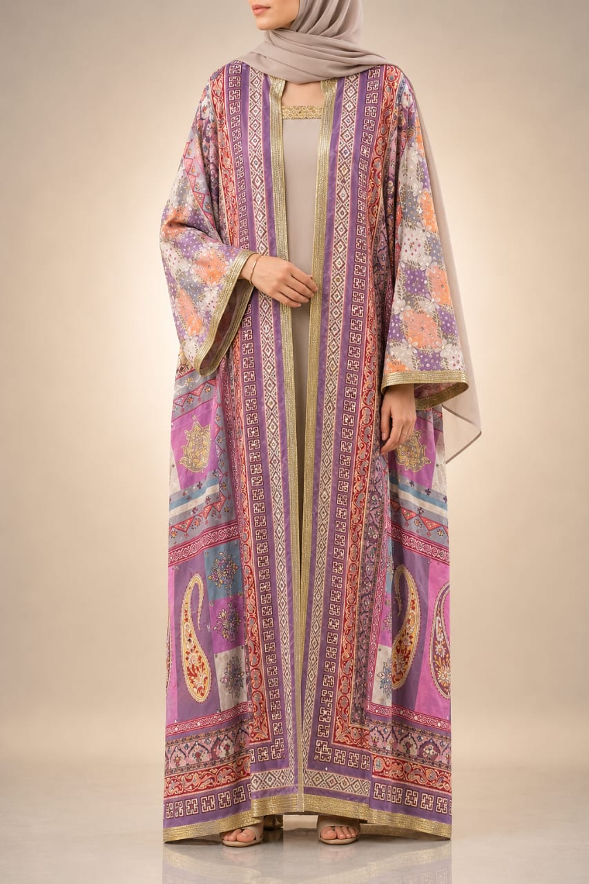Purple Zareen Abaya