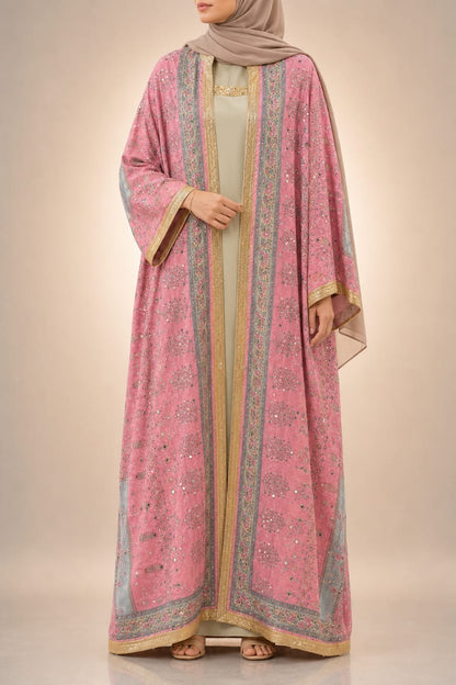 Pink Zareen Abaya