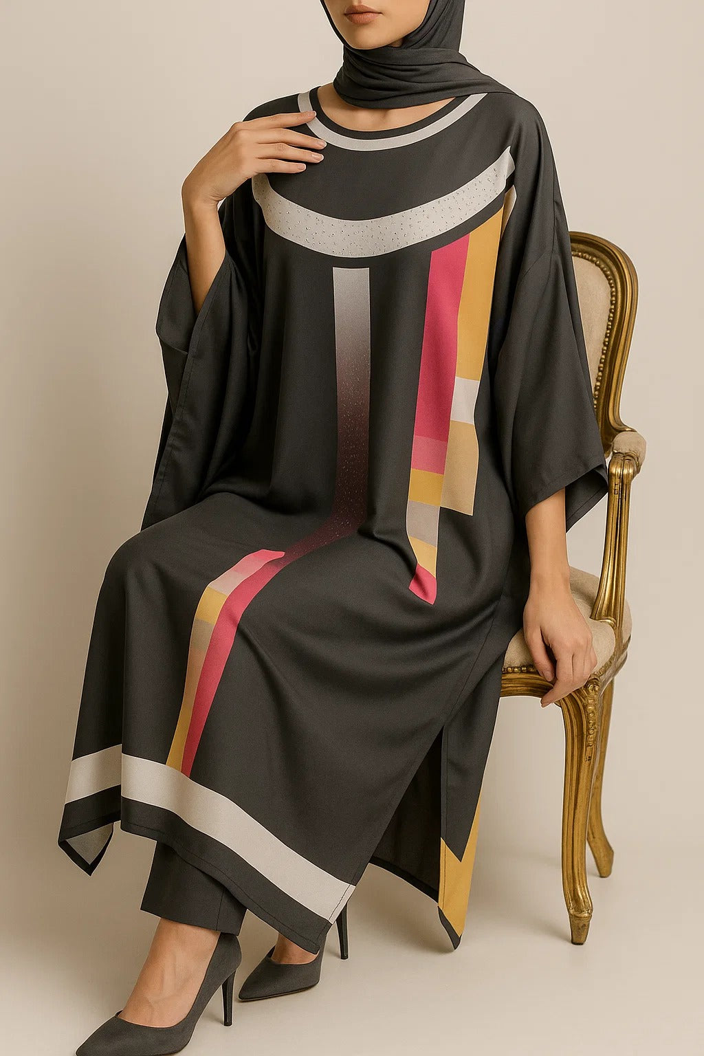 Dark Gray Kaftan