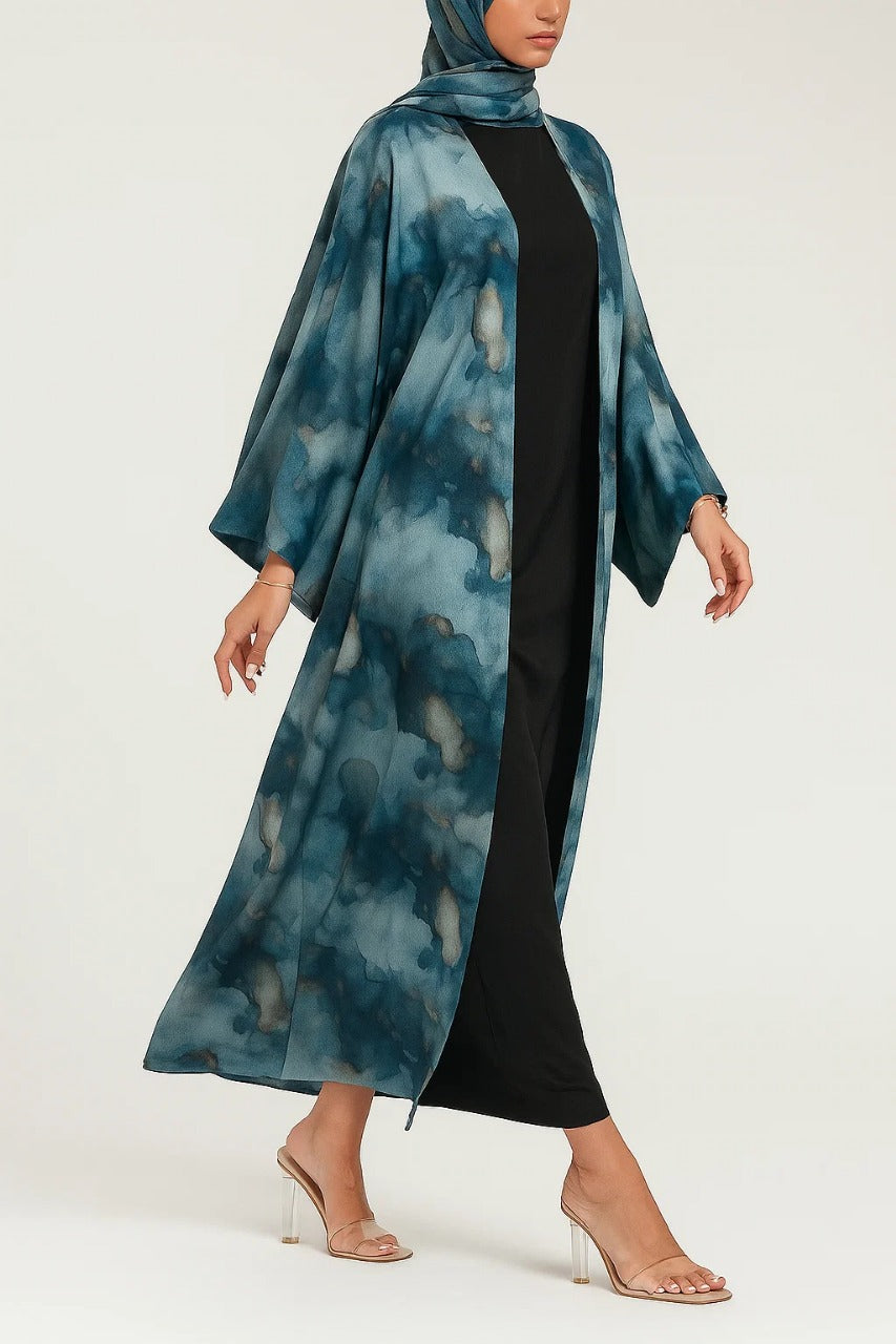 Ice Blue Celeste Abaya