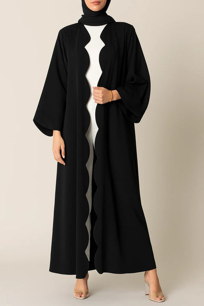 Black Wave Abaya