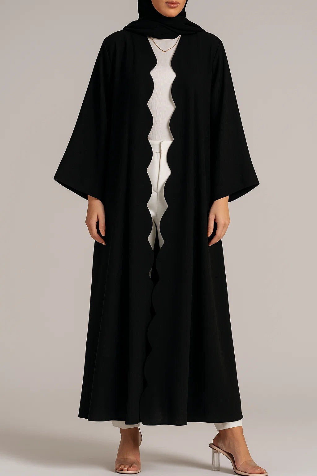 Black Wave abaya