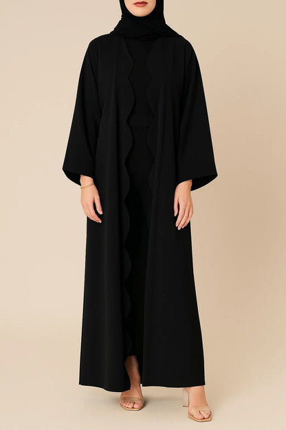 Black Wave Abaya