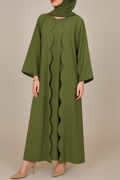 Olive Wave Abaya