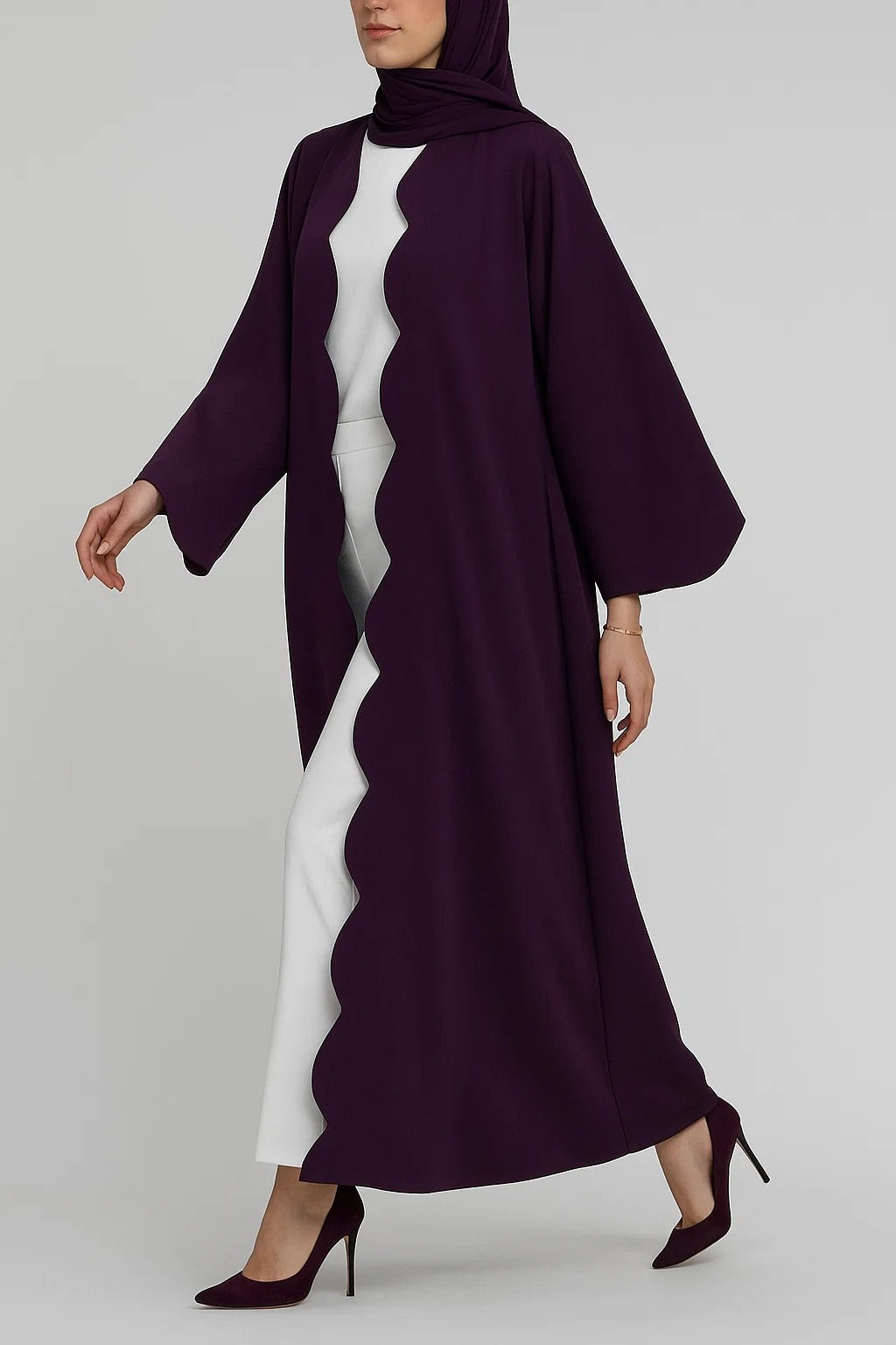 Purple Wave Abaya