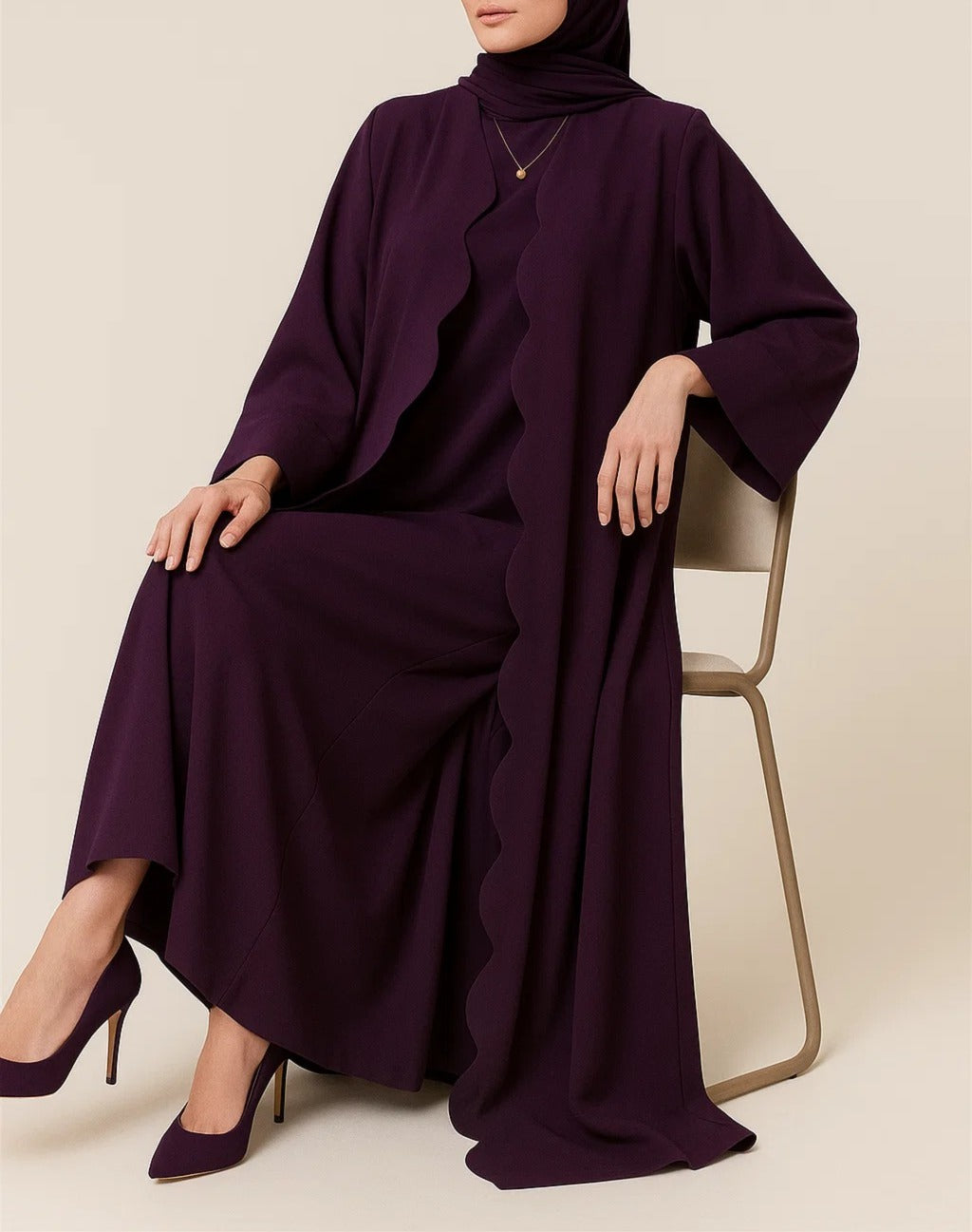 Purple Wave Abaya