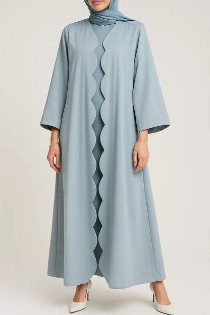 Ice Blue Wave Abaya