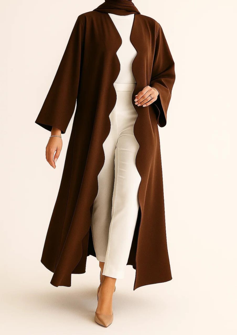 Brown Wave abaya