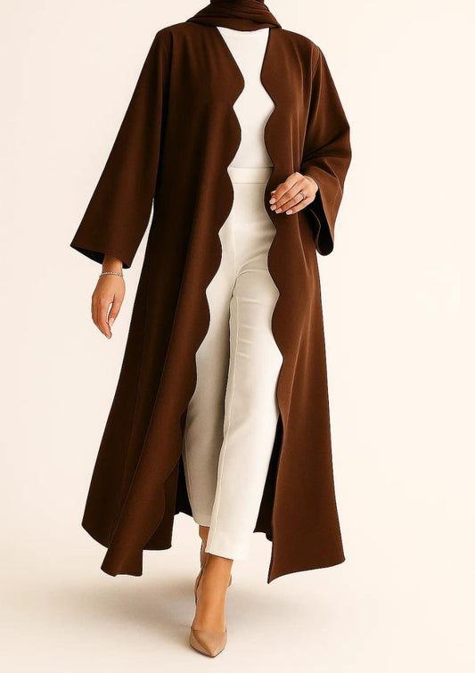 Brown Wave abaya