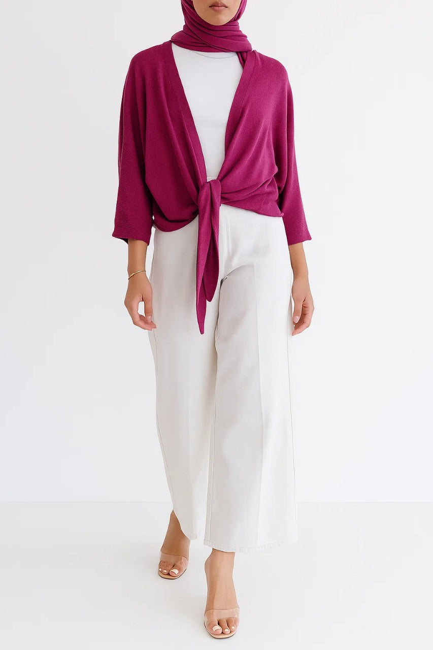 Cherry Red - Muse Cardigan