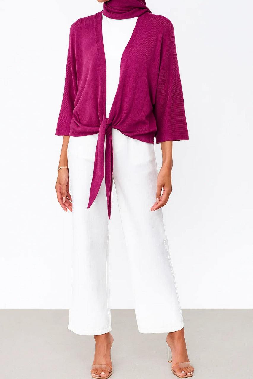 Cherry Red - Muse Cardigan